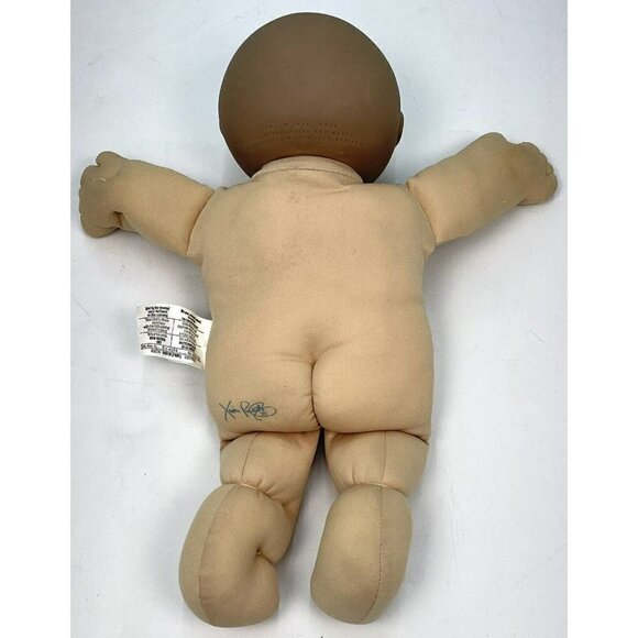 VTG 1985 CABBAGE PATCH KIDS Preemie DOLL Bald w/ Clothes Suit *Staining READ* - Picture 5 of 11